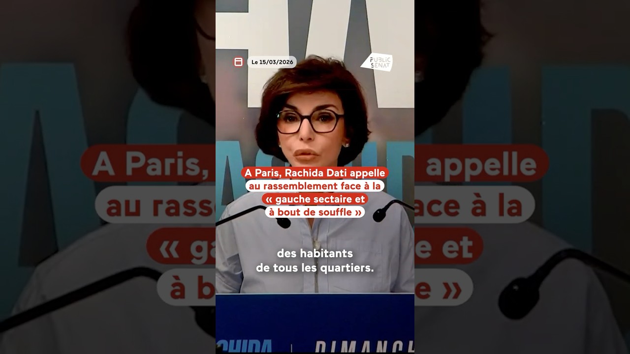 A Paris, Rachida Dati appelle au rassemblement face à la “gauche sectaire et à bout de souffle”