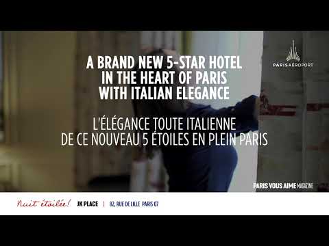 Paris vous aime Magazine : JK Place Paris, un hôtel de charme à l'italienne