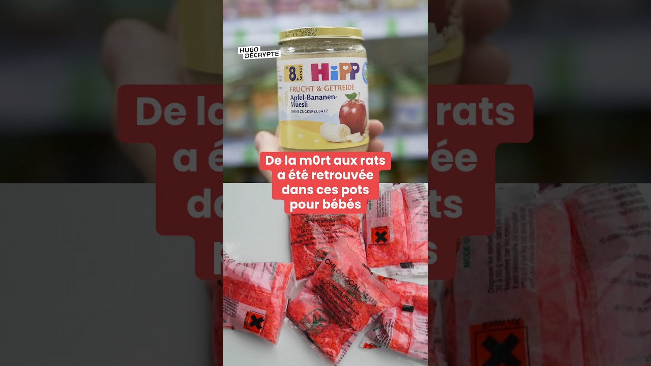 De la m0rt aux rats à été retrouvée dans ces pots pour bébés (20/04)