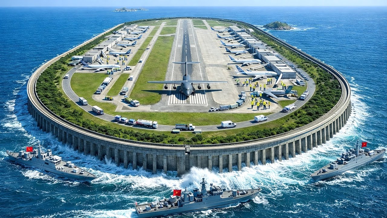 L'aéroport flottant le plus cher de Chine (14 milliards) - Vous n'en croirez pas vos yeux !