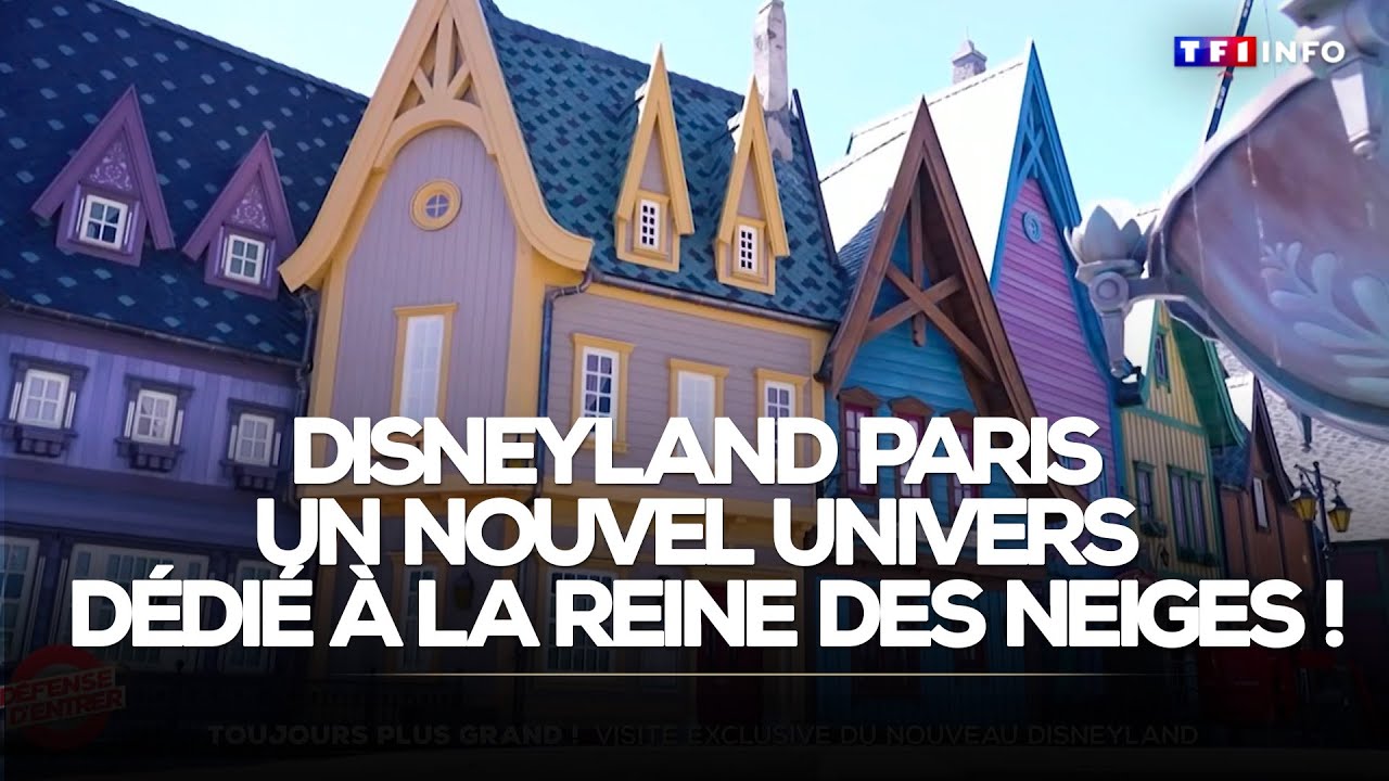 Visite exclusive de la nouvelle attraction Disneyland dédiée à La Reine des neiges｜TF1 INFO