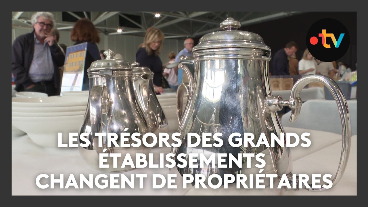 Assiettes, verres, déco, les petits trésors des grands établissements changent de propriétaires
