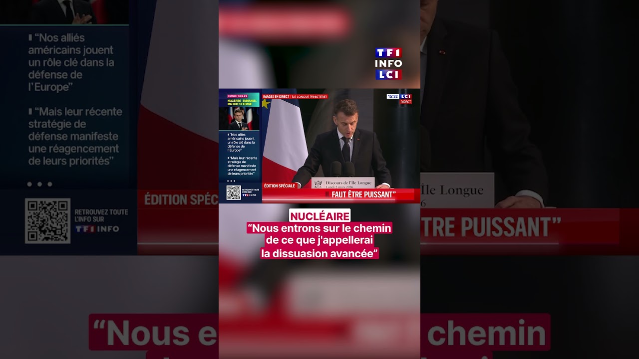 Emmanuel Macron : "Nous entrons sur le chemin de ce que j'appelerai la dissuasion nucléaire"｜LCI