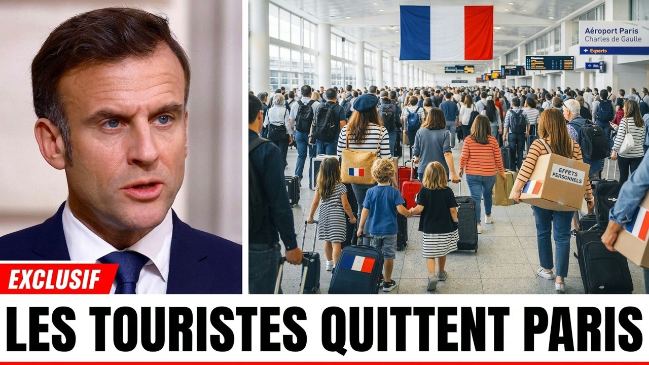 Les Touristes Quittent Paris — Hôtels et Aéroports Laissés VIDES, les Tentes Envahissent les Rues