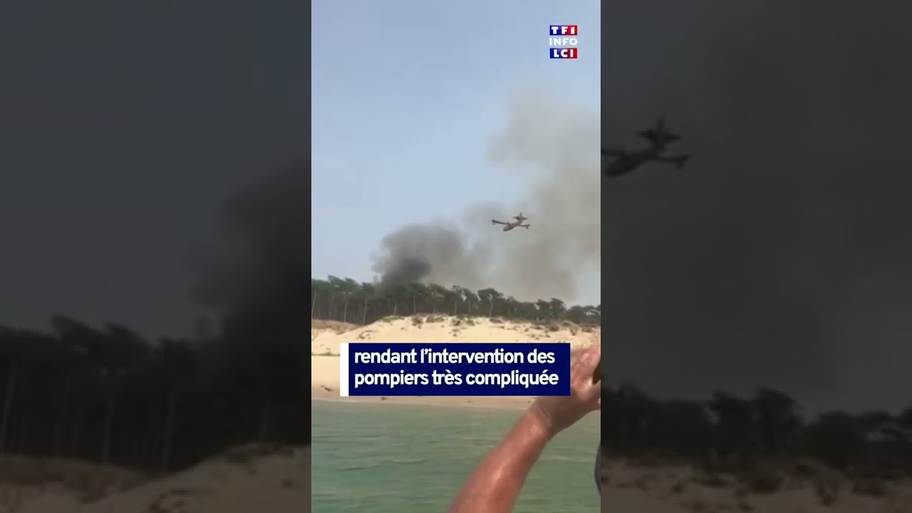 La Teste-de-Buch : les plages cernées par le feu