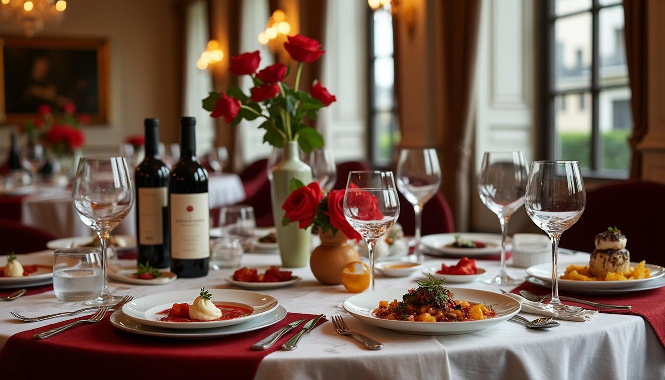 célébrez la saint-valentin 2026 avec un menu œnologique exclusif dans un cadre unique au cœur de l’hôtel de la marine à paris, pour une soirée romantique inoubliable.